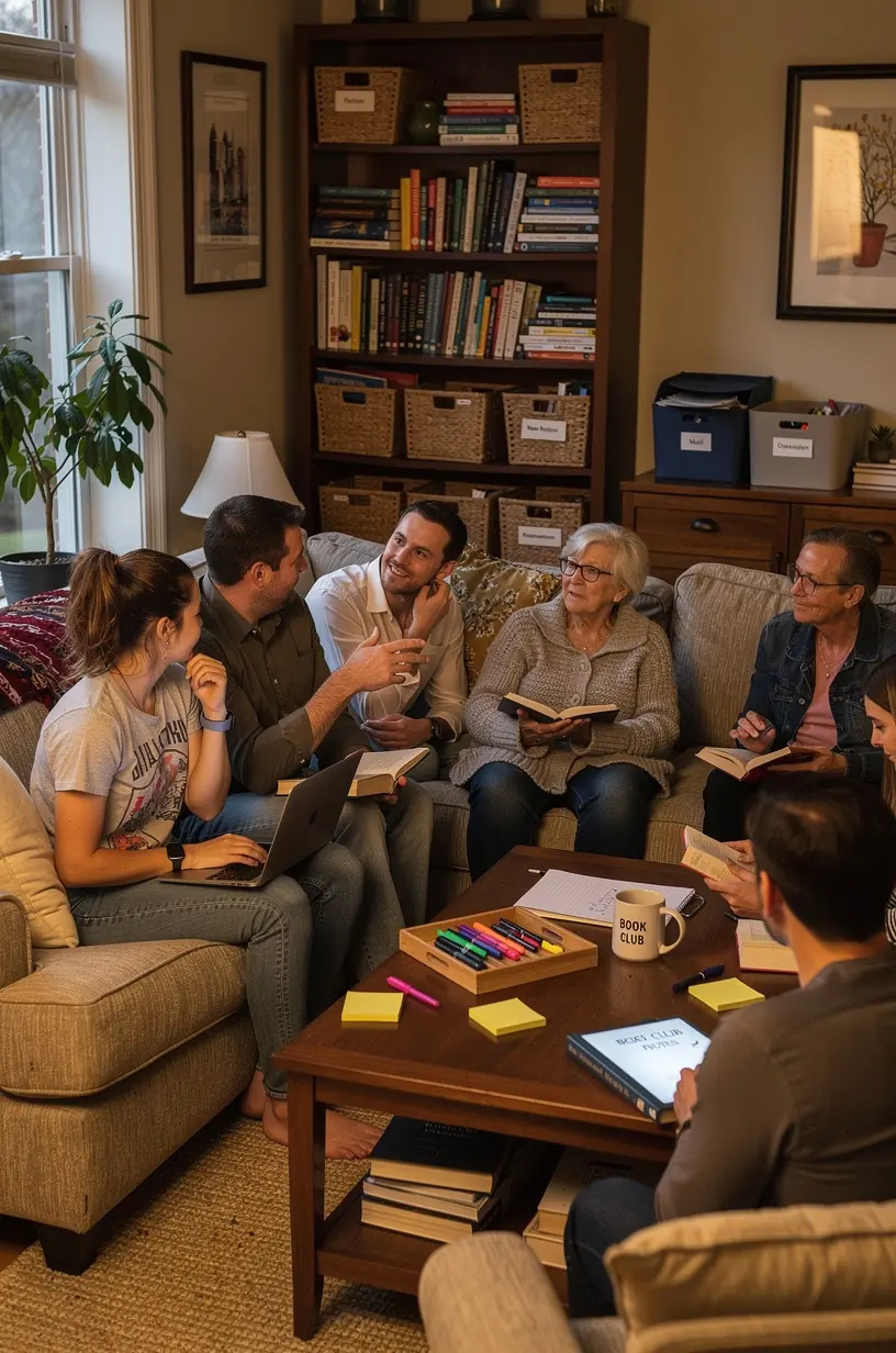Facilitating discussions in comfort clubs meetings.